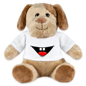 Mask Comic Laughter - MiniFeet® Dog Helge - white - Front
