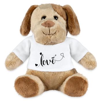 amour - cadeau saint Valentin - Chien en peluche Helge MiniFeet® - blanc - Devant