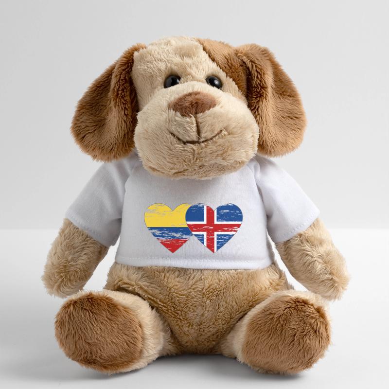 Colombie Islande drapeau coeur utilisé Chien en peluche Helge MiniFeet®