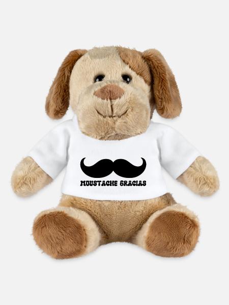 Gracias Schnurrbart - MiniFeet® Hund Helge - Weiß