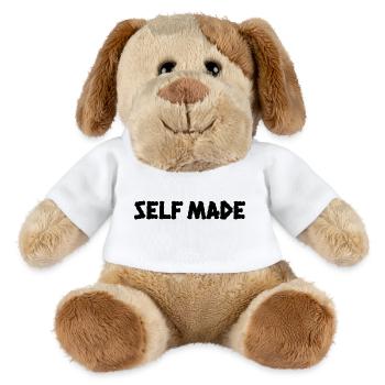 FAIT MAISON. – T-shirt minimaliste streetwear - Chien en peluche Helge MiniFeet® - blanc - Devant