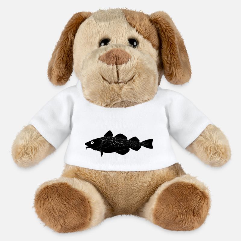 Dorsch_vollformat_schwarz - MiniFeet® Hund Helge - Weiß