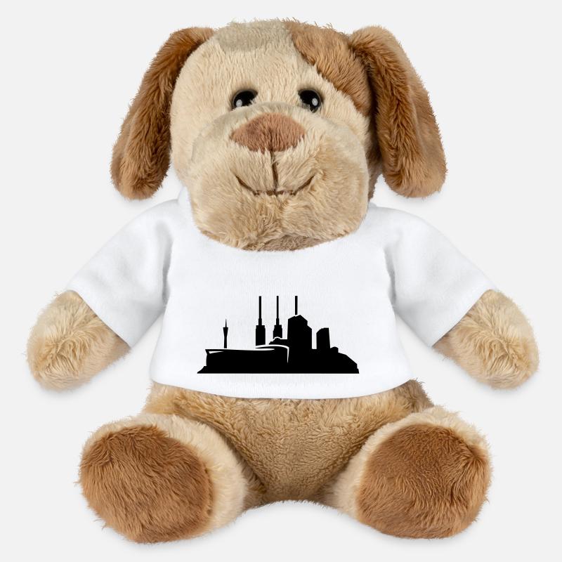 Hannover // Skyline // Silhouette // Skylineshirt - MiniFeet® Hund Helge - Weiß