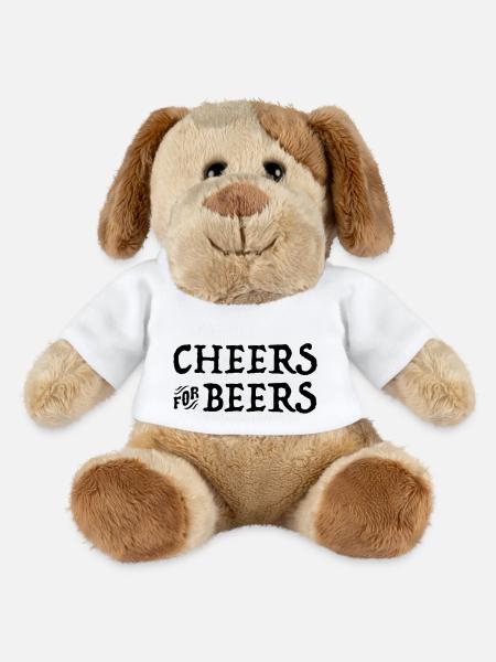 Bière - Chien en peluche Helge MiniFeet® - blanc