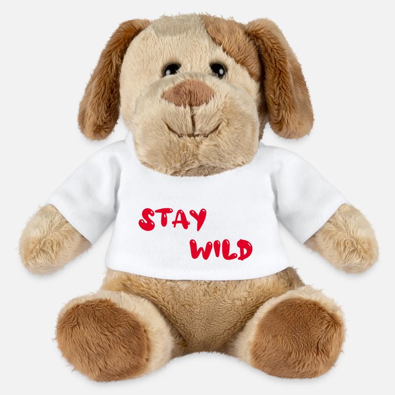 Restez sauvage - Chien en peluche Helge MiniFeet® - blanc