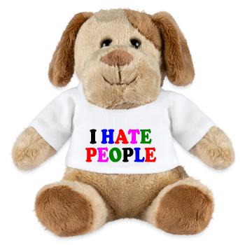 I hate people - MiniFeet® Hund Helge - Weiß - Vorne