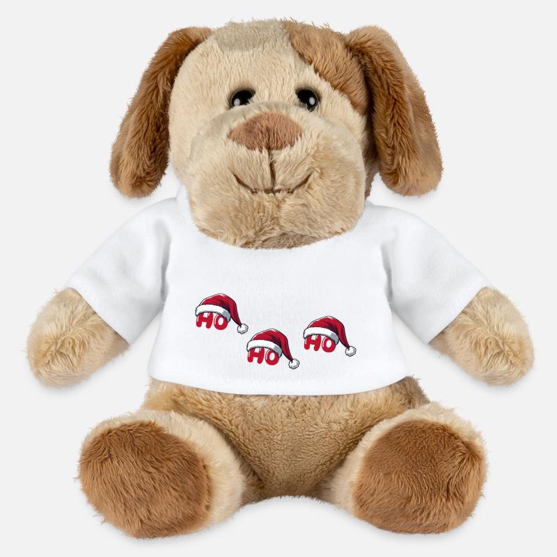 weihnachtsmann ho ho ho - MiniFeet® Hund Helge - Weiß
