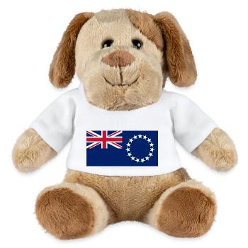 Îles Cook - Chien en peluche Helge MiniFeet® - blanc - Devant