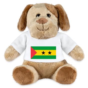 São Tomé-et-Príncipe - Chien en peluche Helge MiniFeet® - blanc - Devant