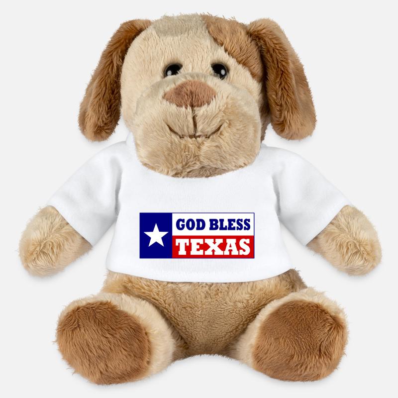 God bless texas - MiniFeet® Hund Helge - Weiß