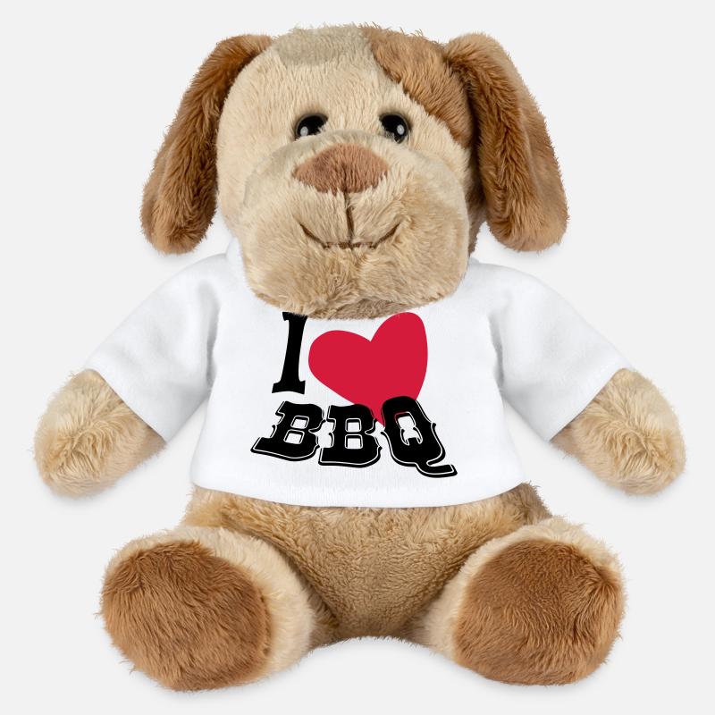 I love BBQ - MiniFeet® Dog Helge - white