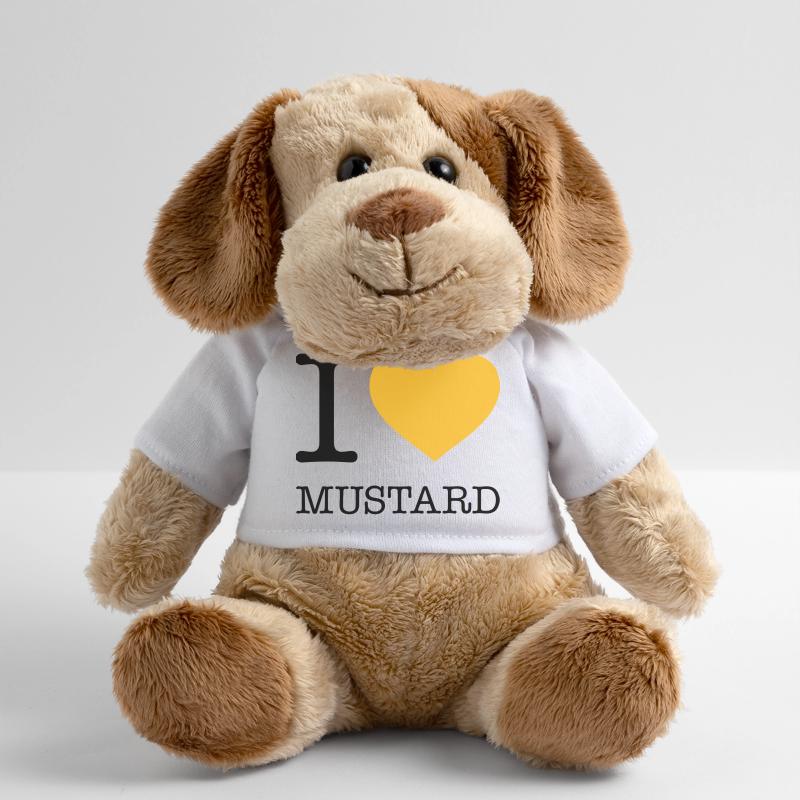 I LOVE MUSTARD Chien en peluche Helge MiniFeet®