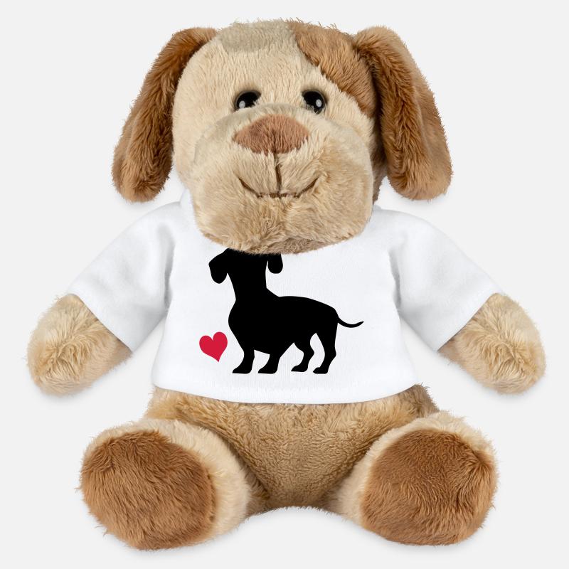 Dackel - MiniFeet® Hund Helge - Weiß