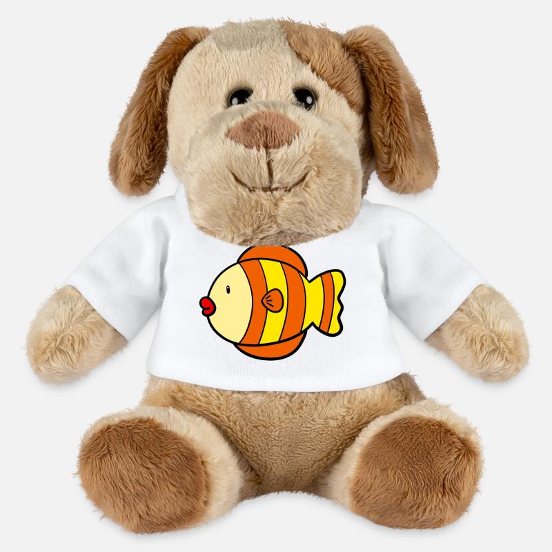 Süsser Fisch - MiniFeet® Hund Helge - Weiß