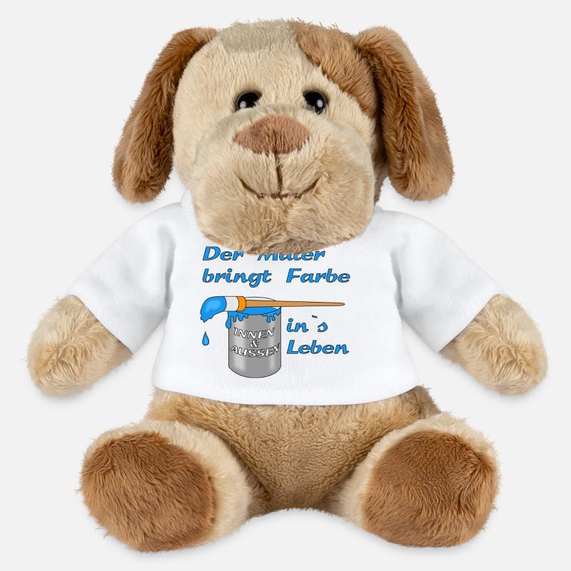 maler handwerk - MiniFeet® Hund Helge - Weiß