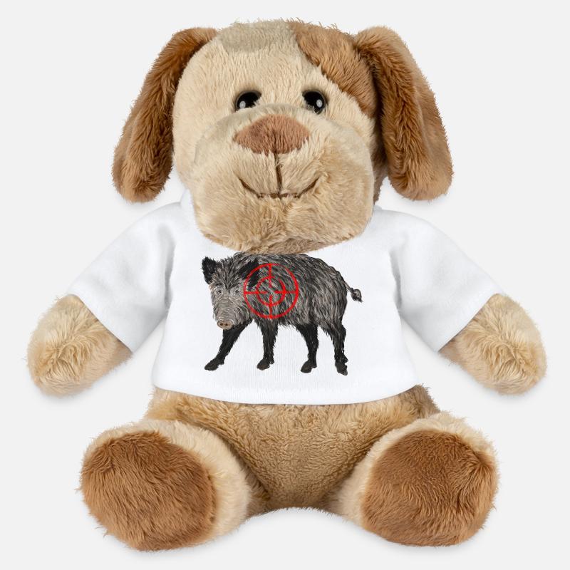 wildschwein jäger - MiniFeet® Hund Helge - Weiß