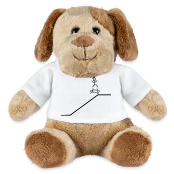 Skateboard Kickflip Junge Cap Cool - MiniFeet® Hund Helge - Weiß - Vorne