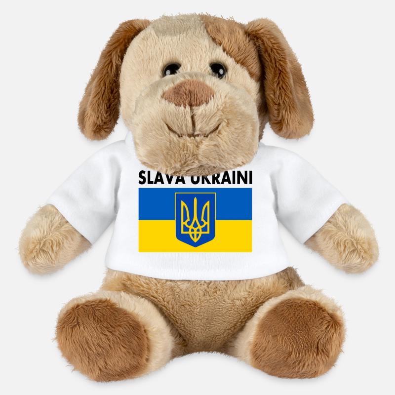 Slava ukraini - MiniFeet® Hund Helge - Weiß