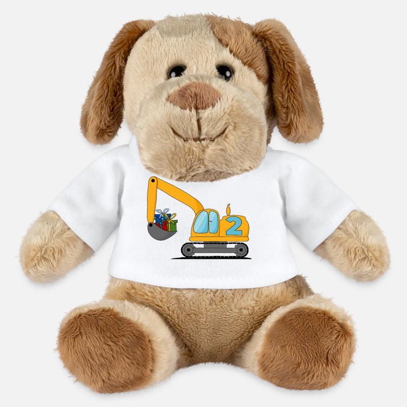 Bagger Kinder 2. Geburtstag - MiniFeet® Hund Helge - Weiß