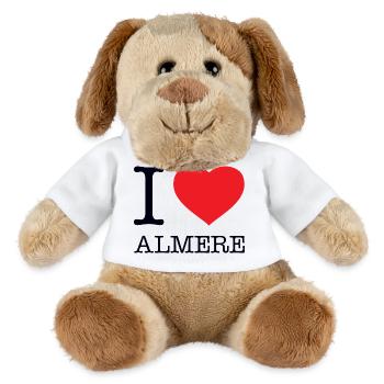 I LOVE ALMERE - MiniFeet® Hund Helge - Weiß - Vorne