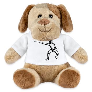 Funny Fencer - MiniFeet® Dog Helge - white - Front