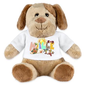 Strand Leben Sommer Vibe - MiniFeet® Hund Helge - Weiß - Vorne