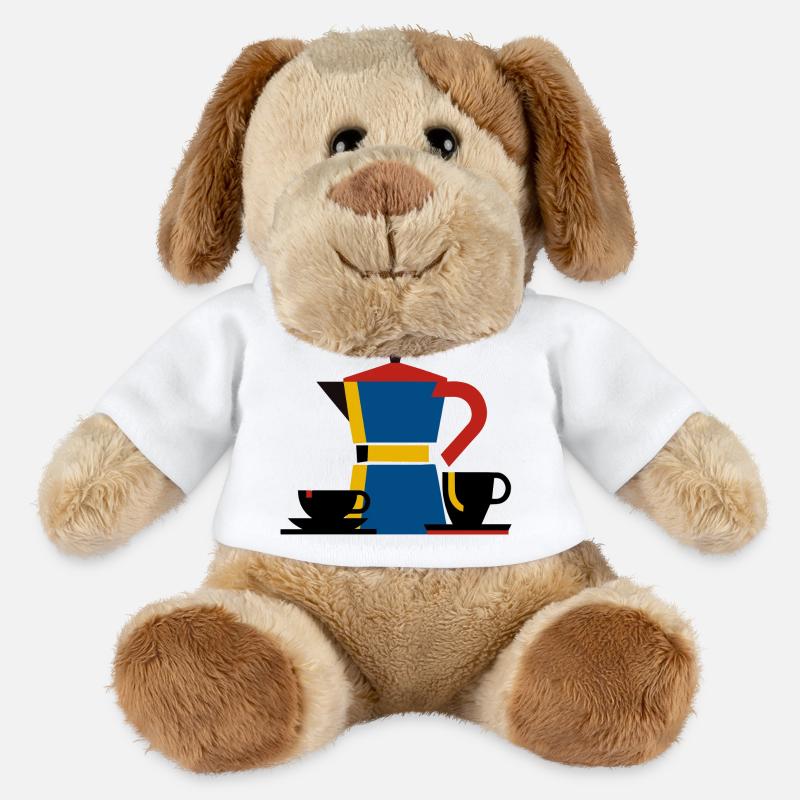 bauhaus minimalismus design bialetti kaffe - MiniFeet® Hund Helge - Weiß