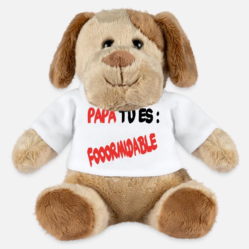 Dad, you're great - MiniFeet® Dog Helge - white
