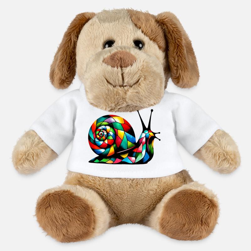Harlekin Schnecke - MiniFeet® Hund Helge - Weiß