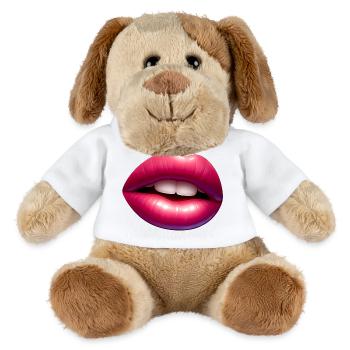 Tongue - Pink Lips - Charming Sweetness - MiniFeet® Dog Helge - white - Front