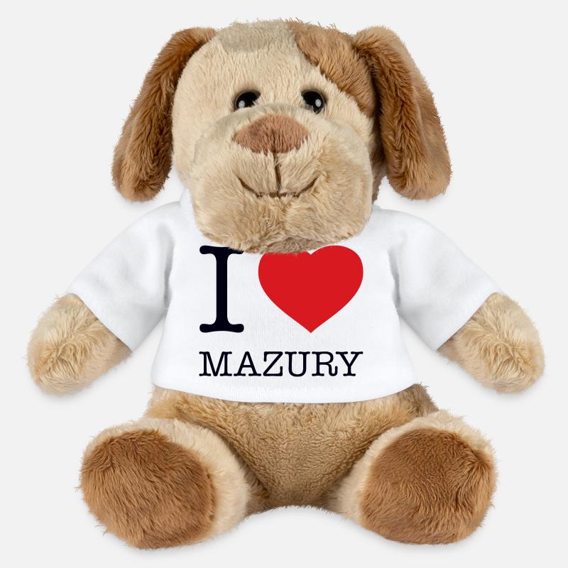 I LOVE MAZURY Masuren - MiniFeet® Hund Helge - Weiß