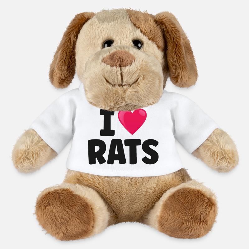 Ratte Ratten - MiniFeet® Hund Helge - Weiß