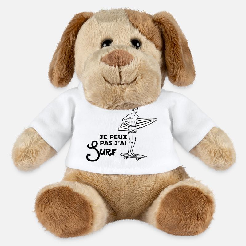 I can't I surfed - MiniFeet® Dog Helge - white
