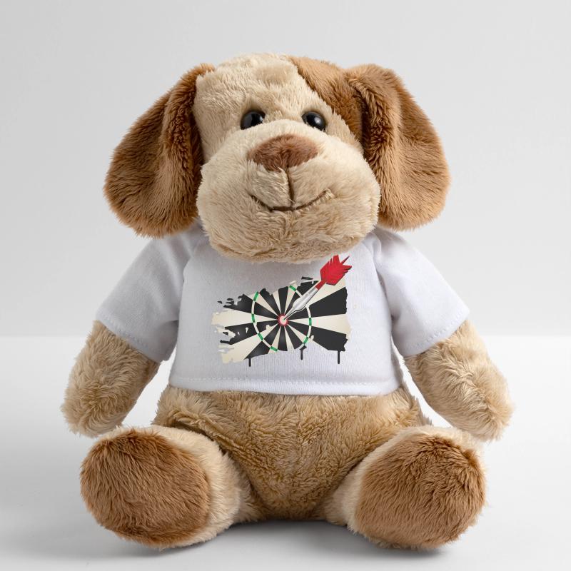 Jeu de fléchettes de style graffiti avec hit Chien en peluche Helge MiniFeet®