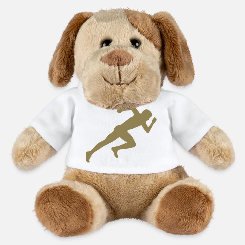 Silhouette minimaliste Sprinter Sprint - Chien en peluche Helge MiniFeet® - blanc