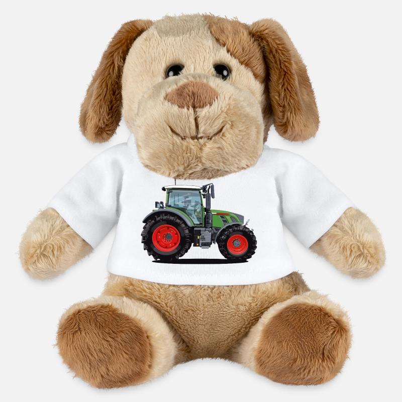 Tractor that everyone likes - MiniFeet® Dog Helge - white
