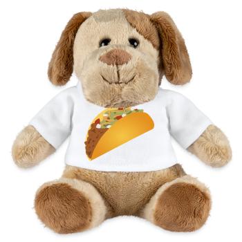 Lebendiger Taco-Musterdruck - MiniFeet® Hund Helge - Weiß - Vorne
