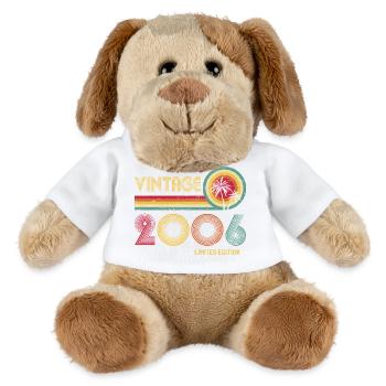 Jahrgang 2006 Retro Kreise - MiniFeet® Hund Helge - Weiß - Vorne