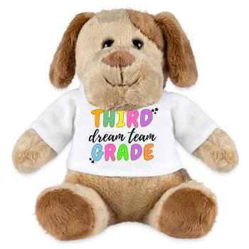 Dritte Dream-Team-Klasse - MiniFeet® Hund Helge - Weiß - Vorne