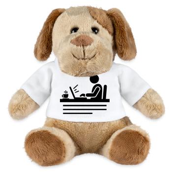 Office & Home Office | Programmer Pictogram - MiniFeet® Dog Helge - white - Front