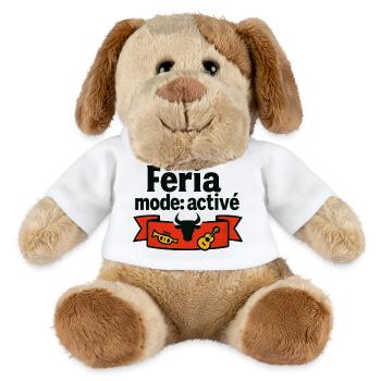Féria mode : activé - Chien en peluche Helge MiniFeet® - blanc - Devant