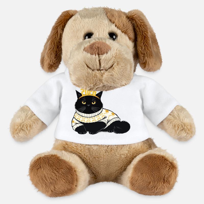 Neujahr 2026 Design - MiniFeet® Hund Helge - Weiß