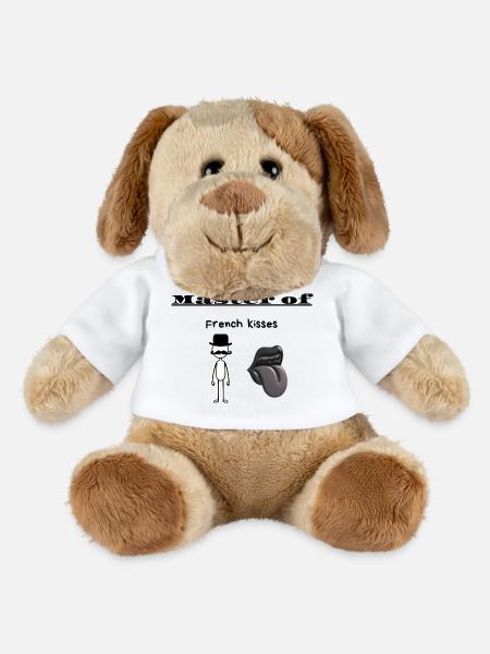 Master of French kisses - MiniFeet® Dog Helge - white