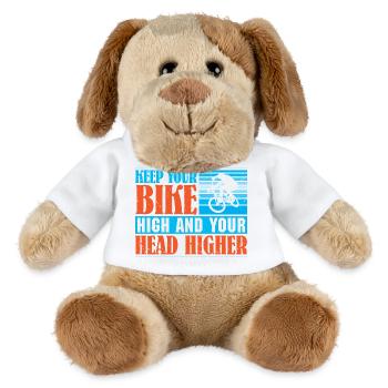 VTT VTT Vélo de Parole Descendance VTT - Chien en peluche Helge MiniFeet® - blanc - Devant