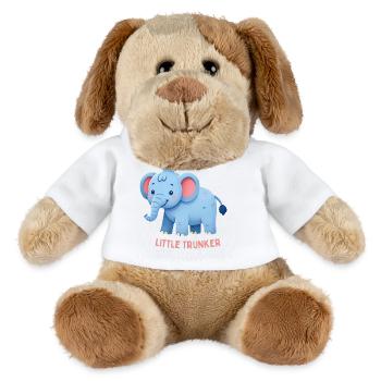 Rosa Ohr-Elefant - MiniFeet® Hund Helge - Weiß - Vorne