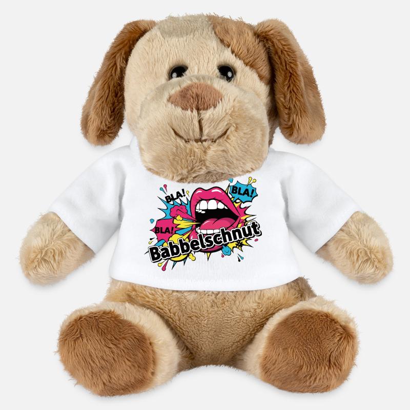 Babbelschnut - badisches Sprichwort Dialekt - MiniFeet® Hund Helge - Weiß