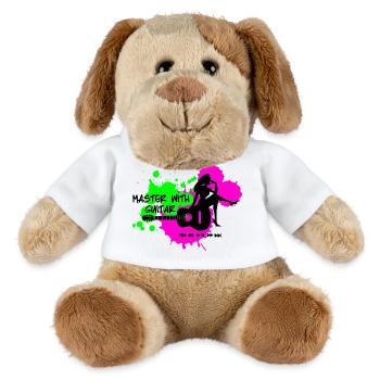 Master with guitar - Grün Pink - MiniFeet® Hund Helge - Weiß - Vorne