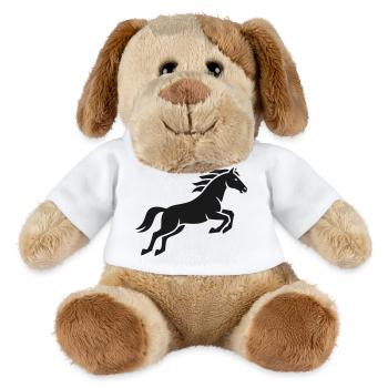 Prancing Horse Silhouette - MiniFeet® Dog Helge - white - Front