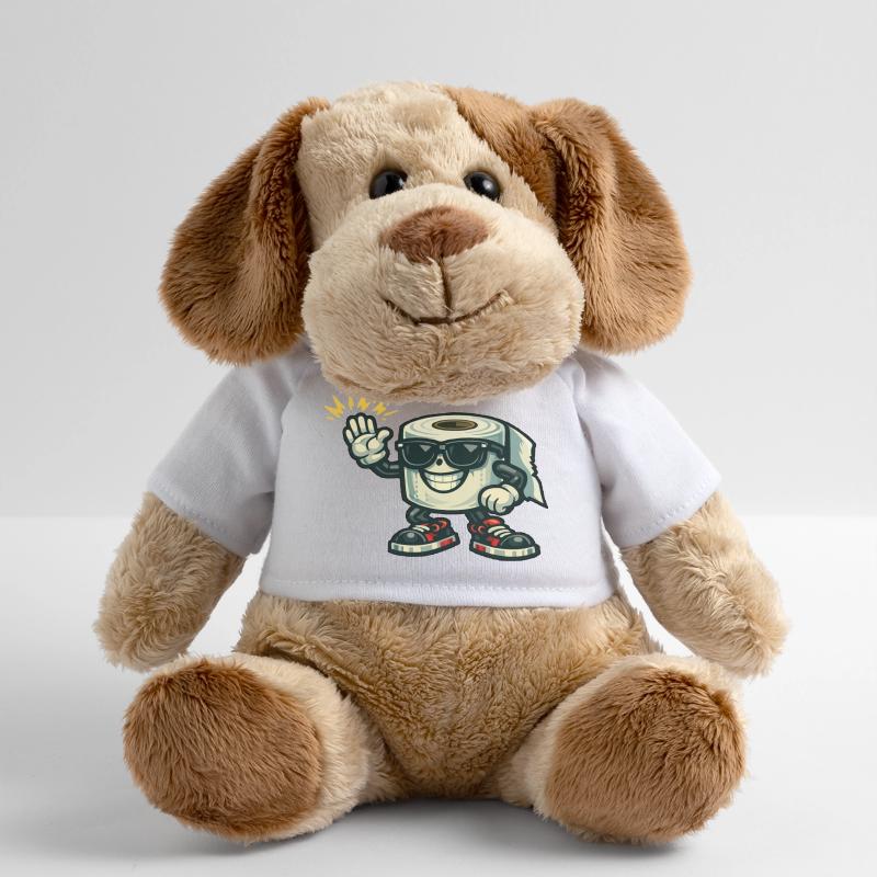 Toilettenpapier-Hip-Hop-Held mit Sneaker MiniFeet® Hund Helge