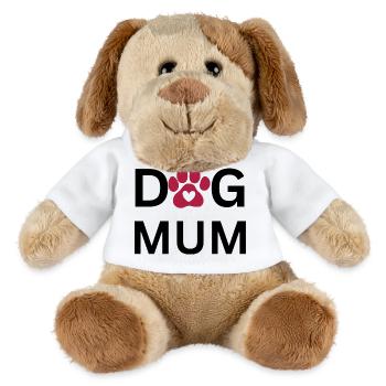 Heart Paws Pawprint Pattern - MiniFeet® Dog Helge - white - Front